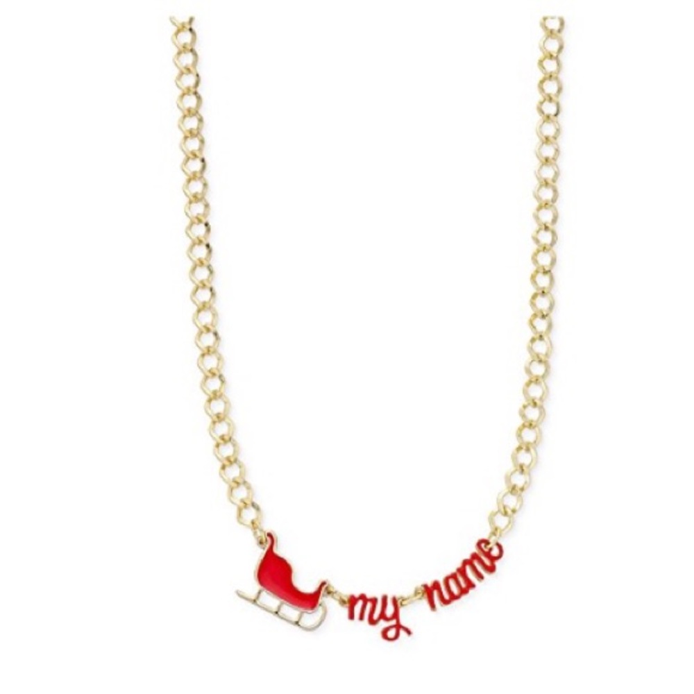 NWT🏷 Celebrate Shop Sleigh My Name Necklace